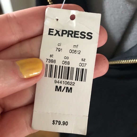 Express Black Mini With Cutouts Sz M - Picture 7 of 7